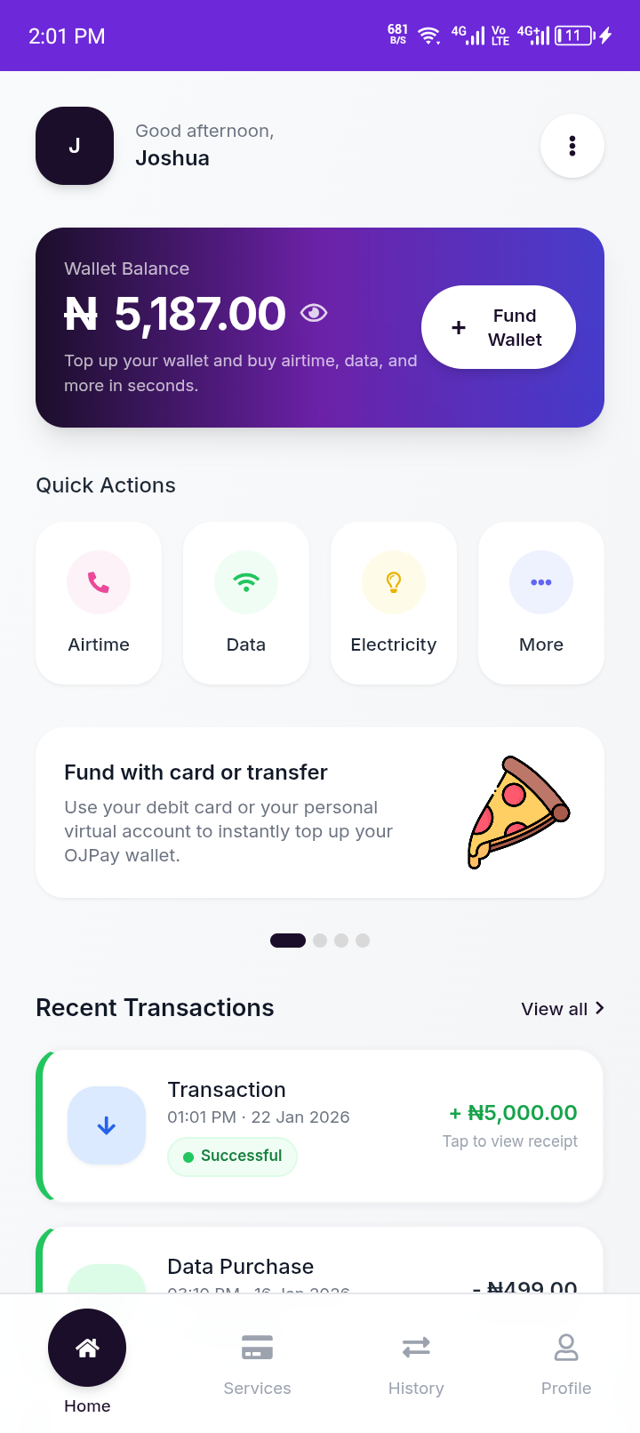 OJPay App Screenshot